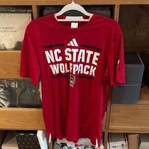 Adidas Red NC State Wolfpack Tee